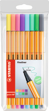 Rotulador Stabilo Point 88 Estuche 8 Unid Colores Pastel | Stabilo | Pack 1 Unidades